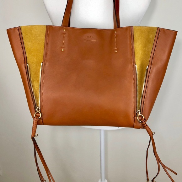 X SOLD X NEW✨CHLOE MILO TOTE, Caramel - Picture 3 of 8